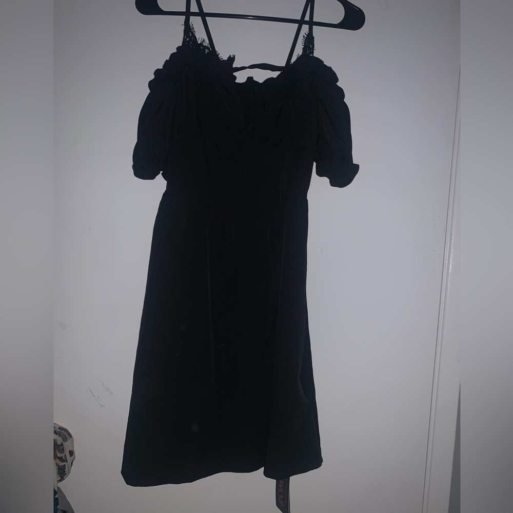 black lace dress from shein